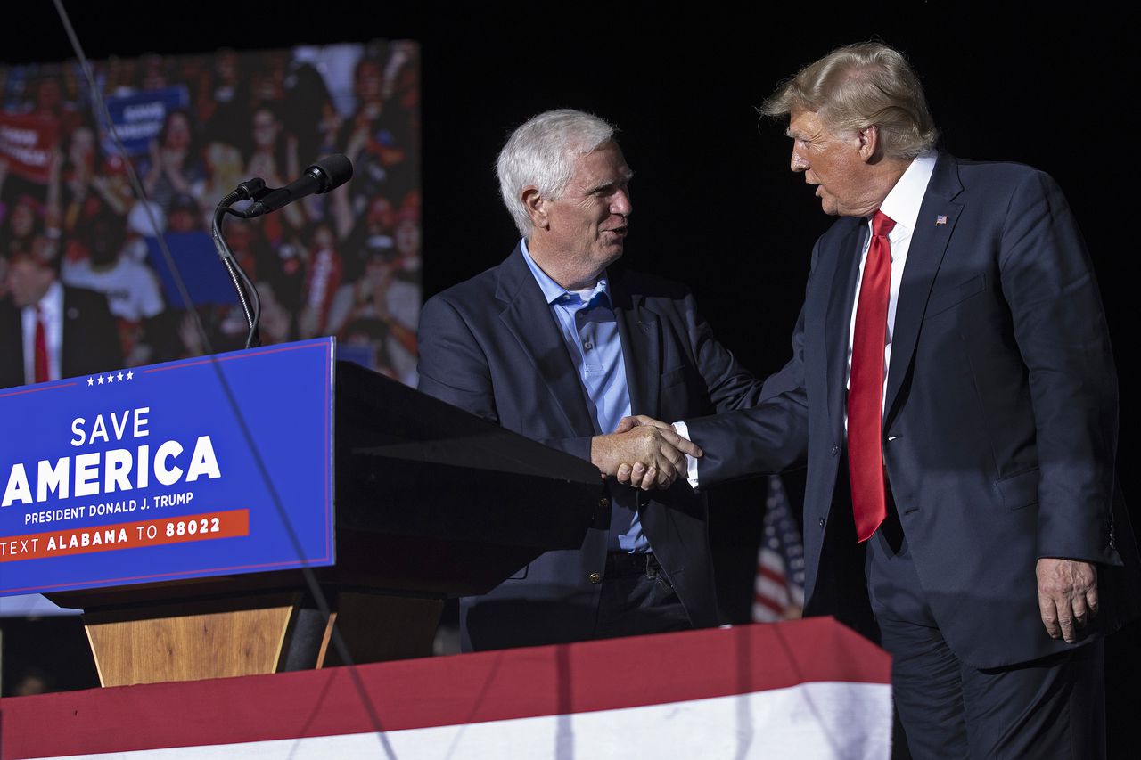 Former President Donald Trump Holds A Rally In Alabama