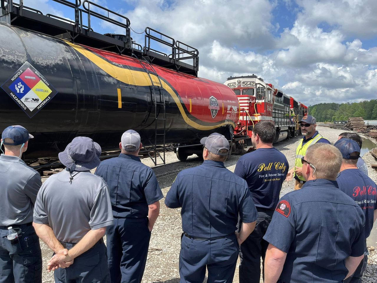 Climb aboard the safety train: firefighters get hands-on training with trains