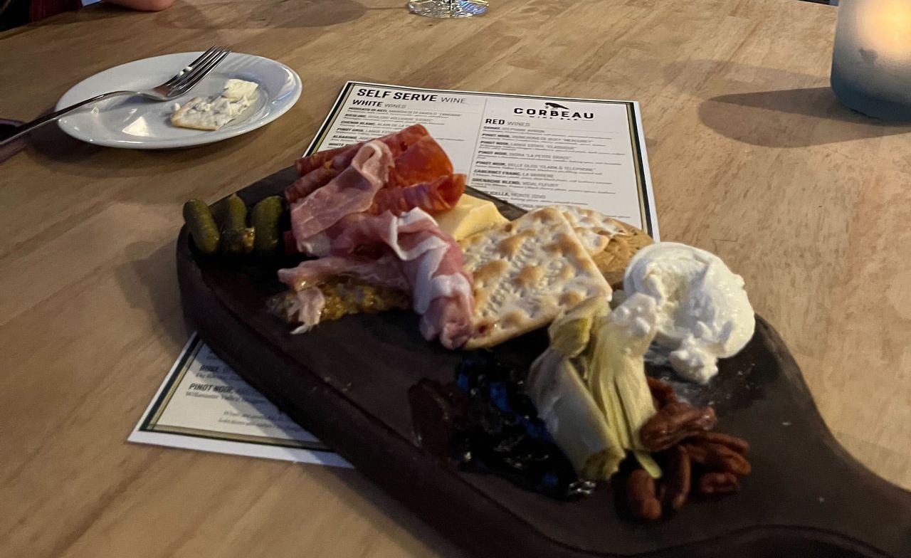 Charcuterie at Corbeau Wine Bar