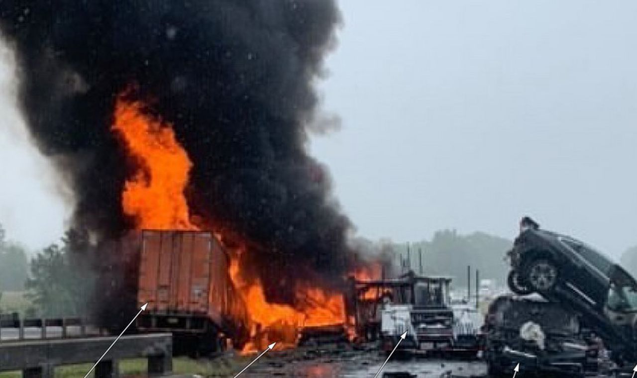 Fiery Alabama crash that killed 10 caused by fast driving, wet roads and rain, NTSB rules