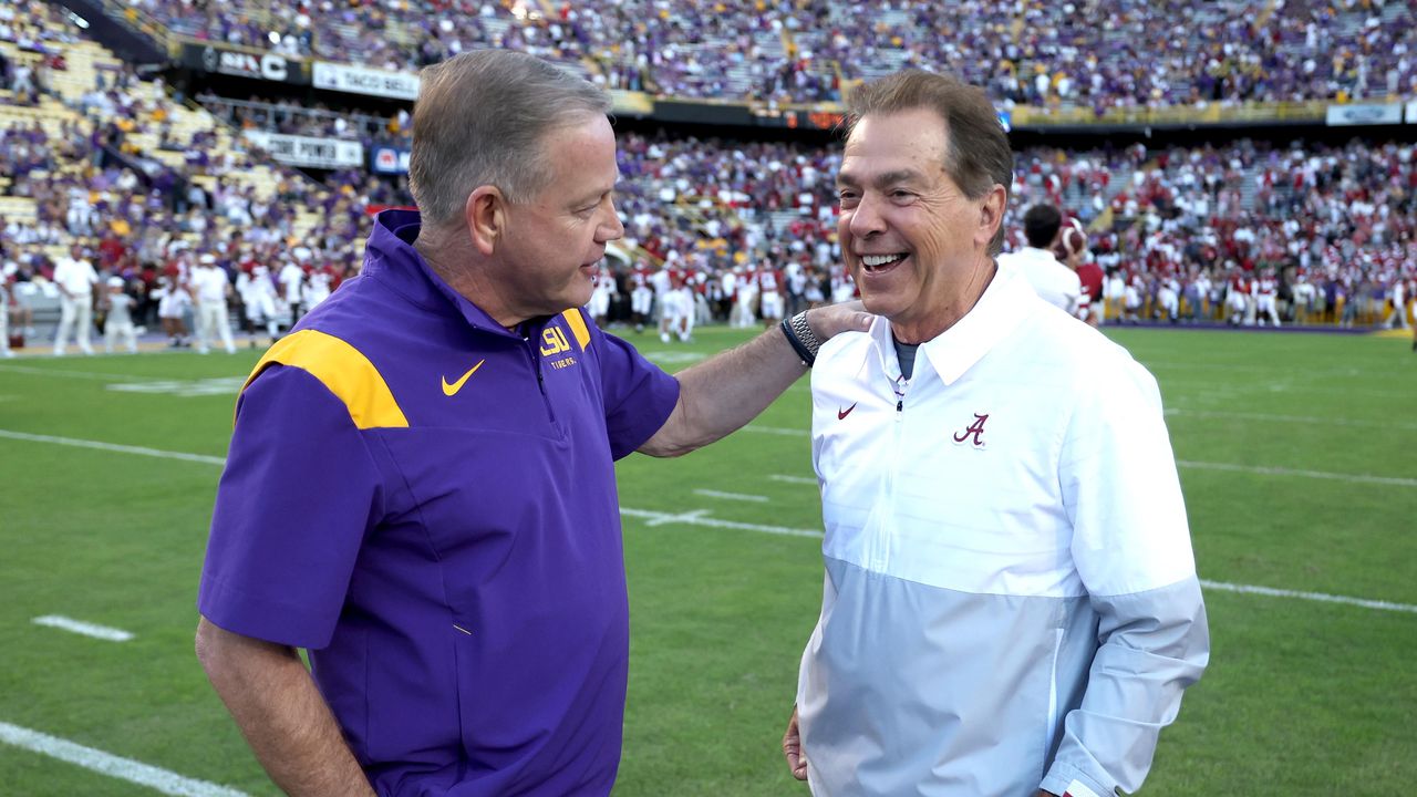 LSUâs Brian Kelly on whether he wants to play Alabama every season: âHeck yeahâ