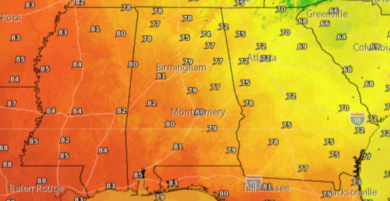 Saturday highs