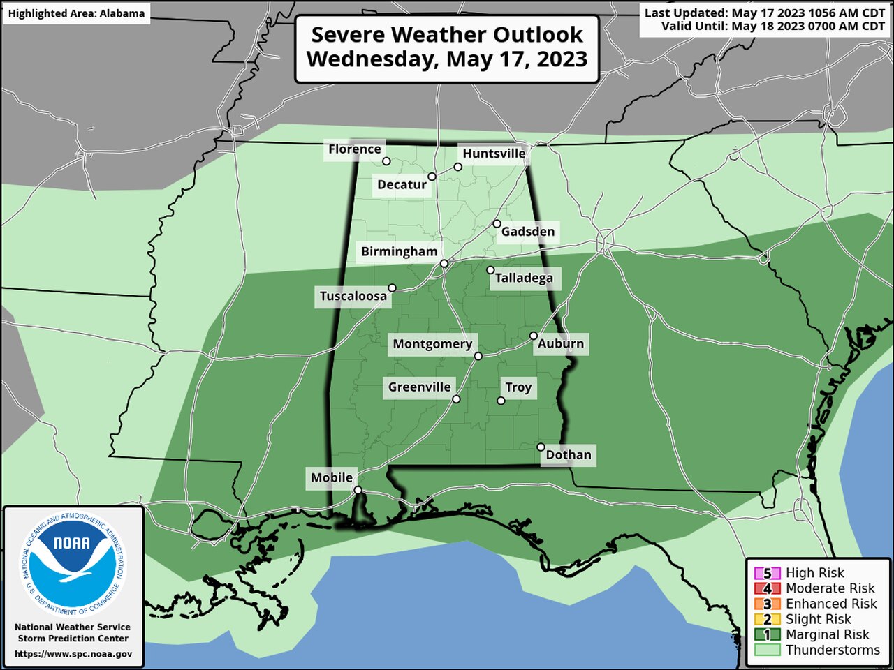 More severe storms possible Wednesday in Alabama