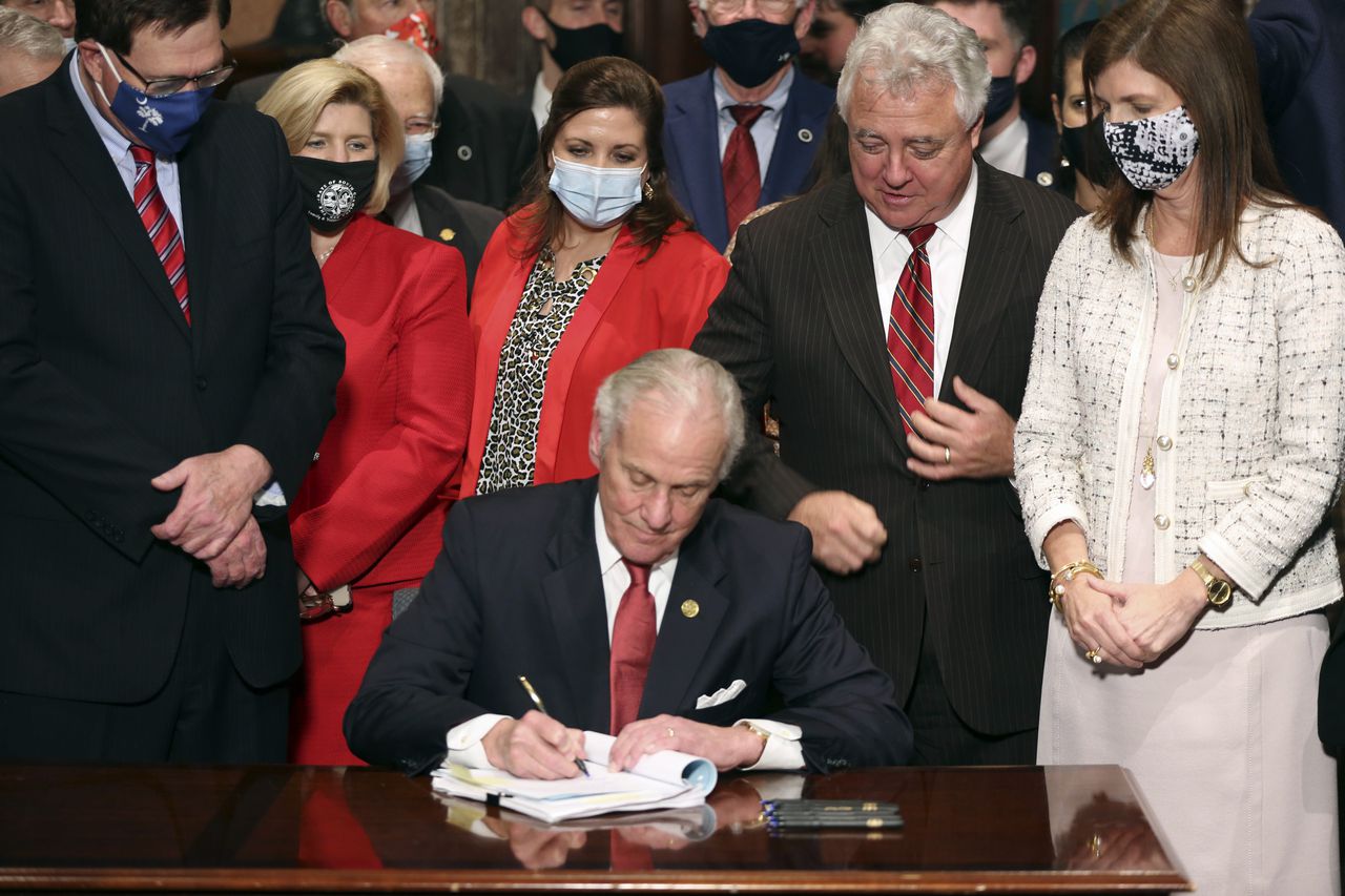 South Carolina governor signs six-week abortion ban