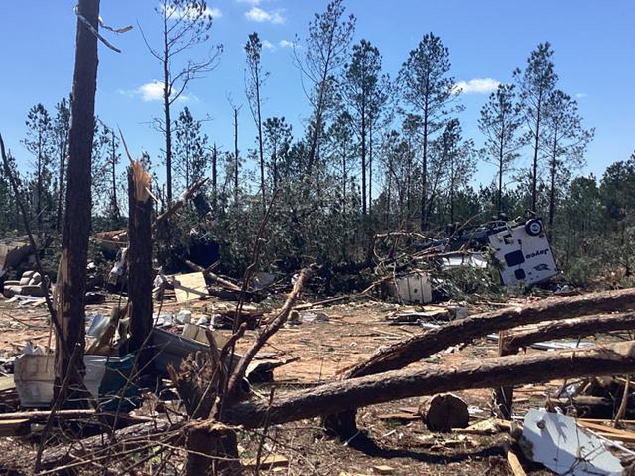 March 30 Alabama tornado damage