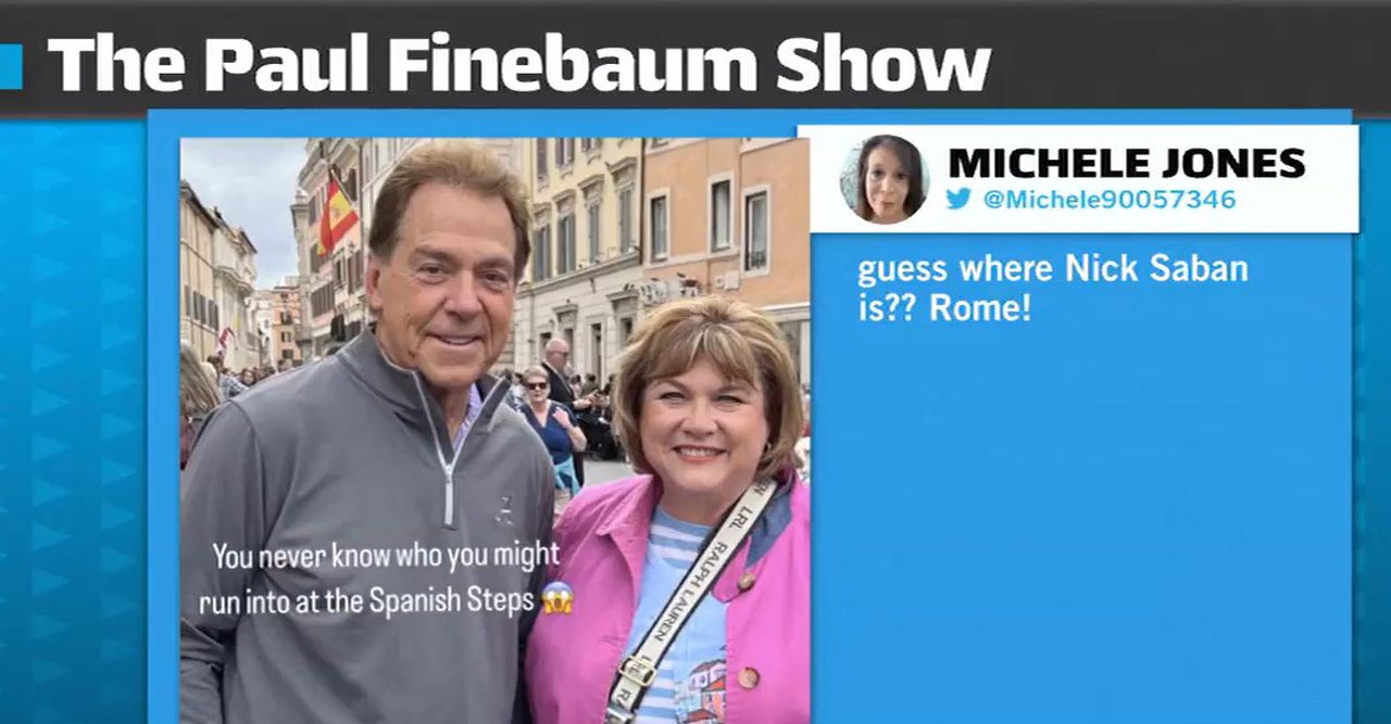 Where is Nick Saban? Paul Finebaum caller reveals heâs in Rome