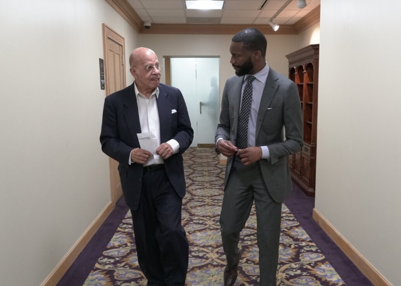 Dr. Richard Arrington and Mayor Randall Woodfin