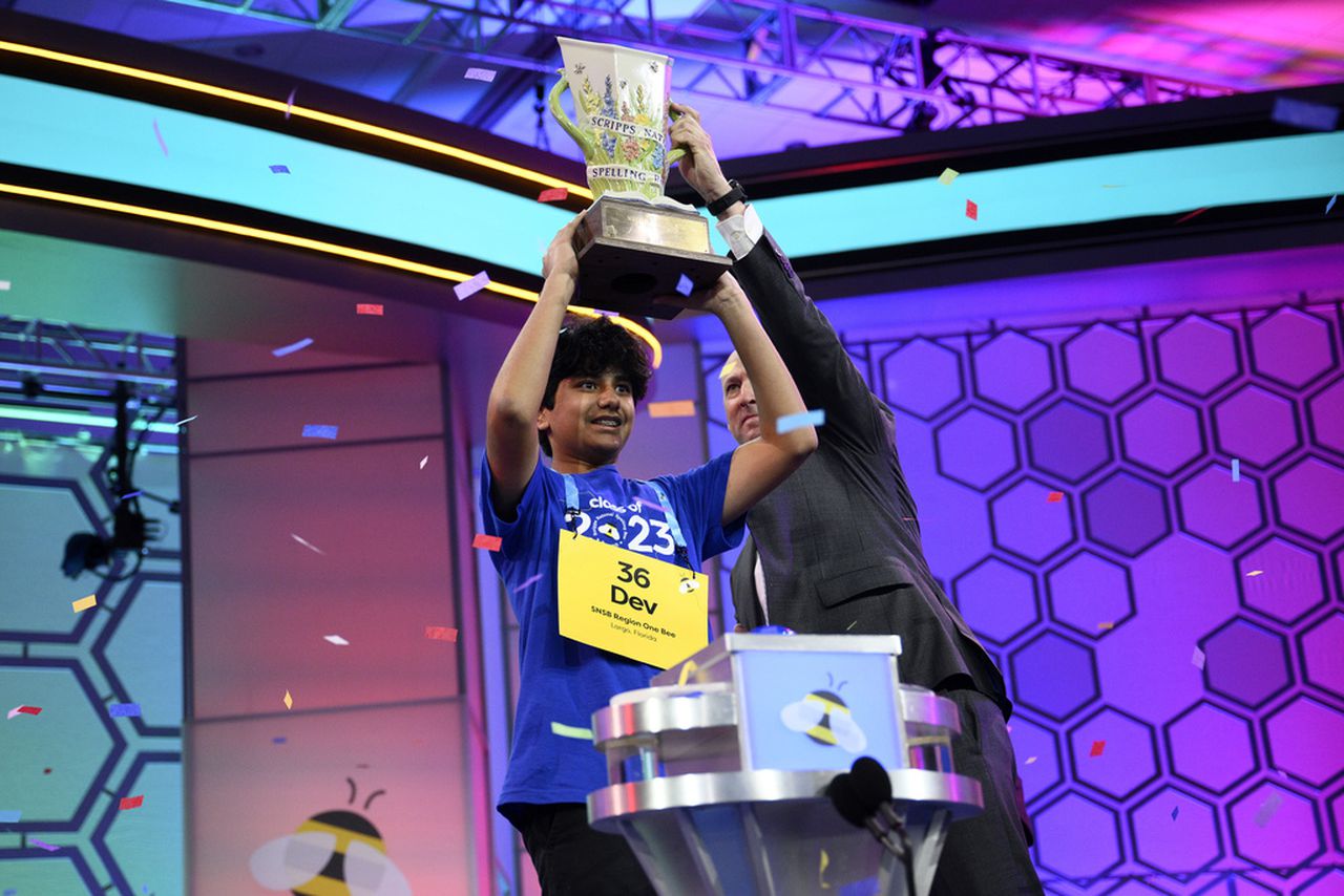 2023 Scripps National Spelling Beeâs Dev Shah, 14, wins on this word