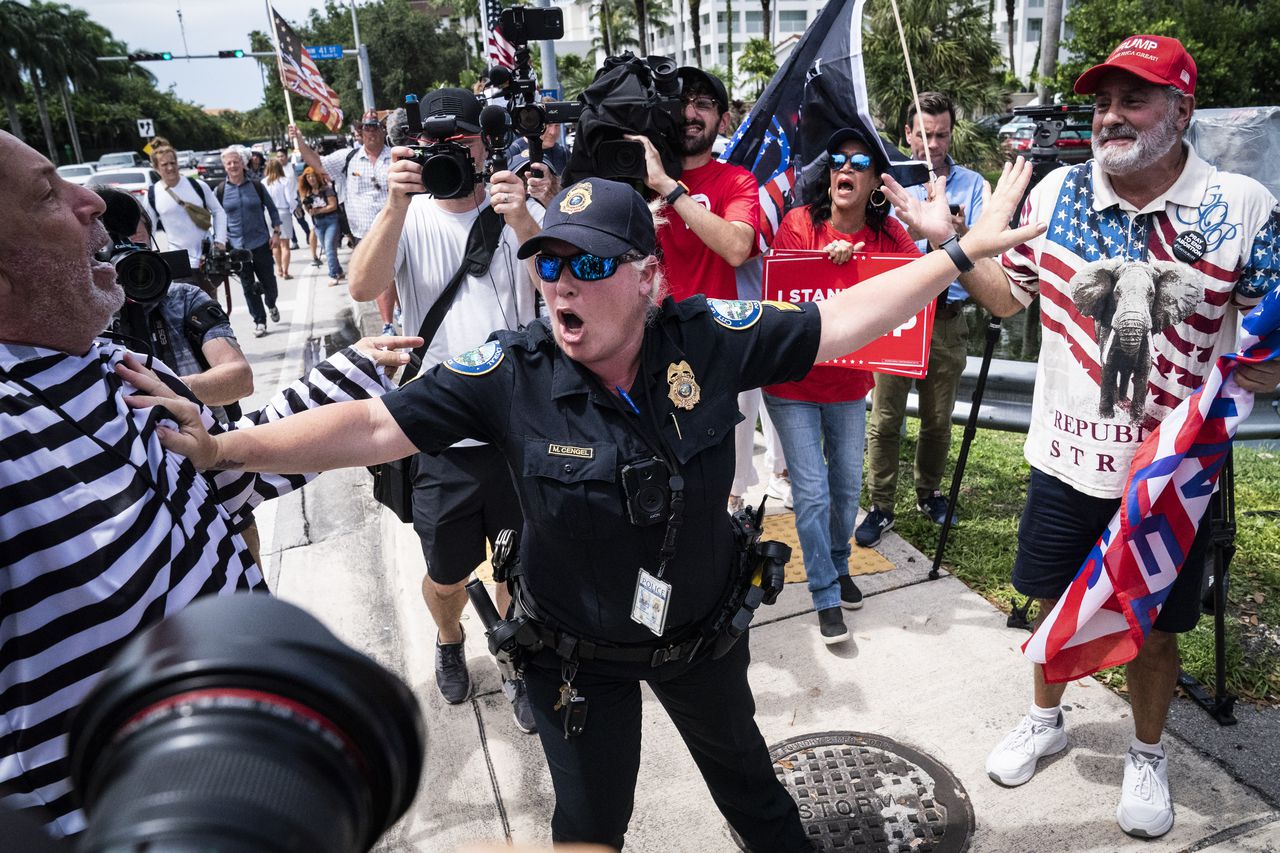 As Trump appears in court over classified documents, Miami braces for protests and Proud Boys