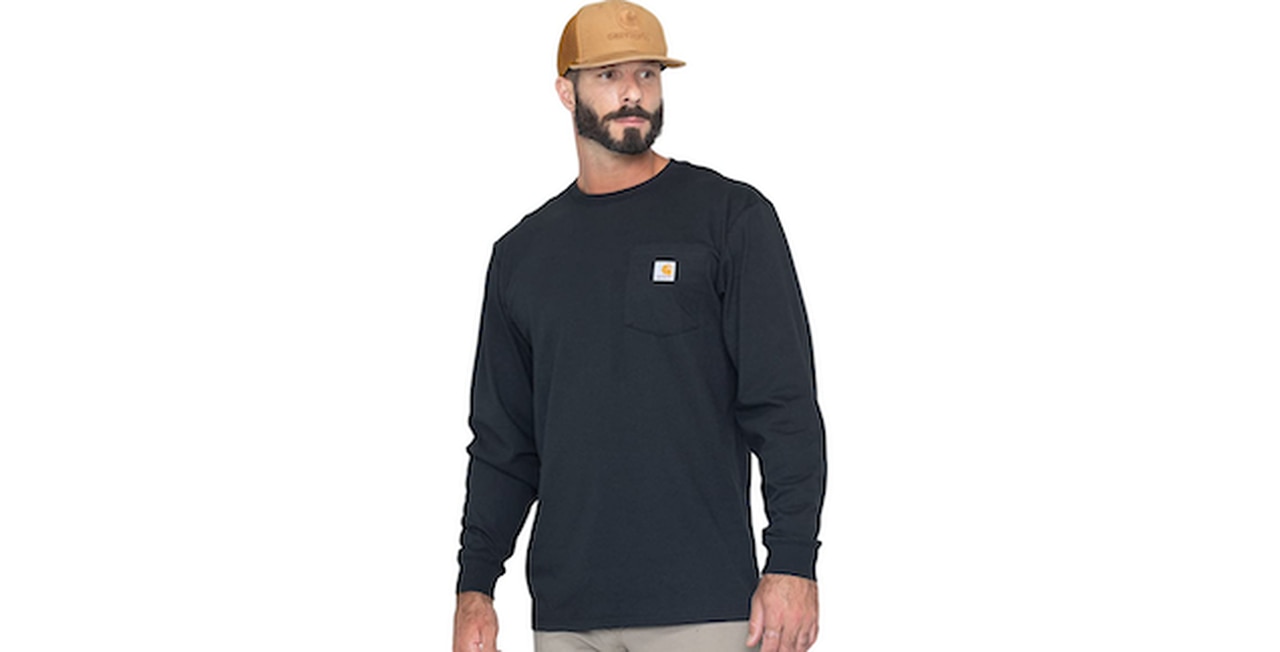 Carhartt Men’s Loose Fit Heavyweight Long-Sleeve Pocket T-Shirt