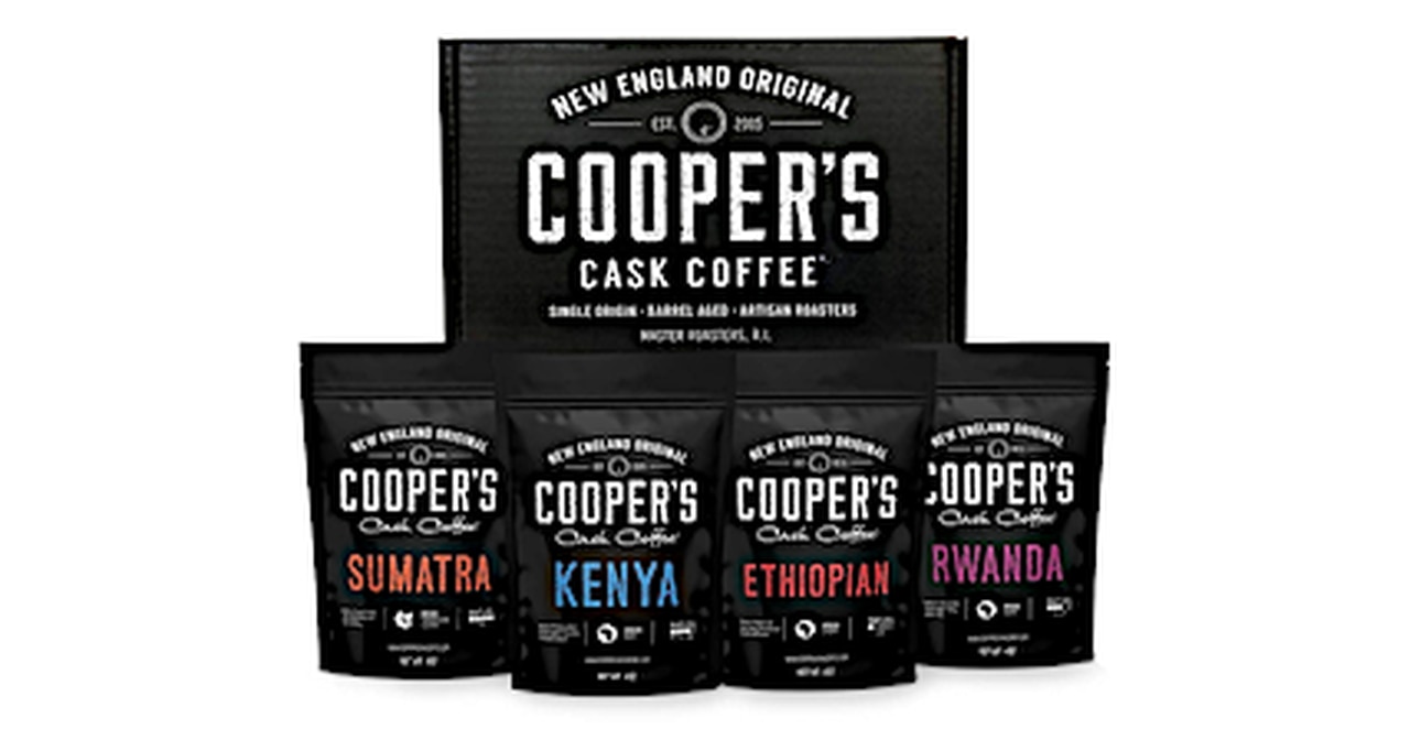 Gourmet Coffee Sampler Gift Box Set from Cooper’s Cask Coffee Store