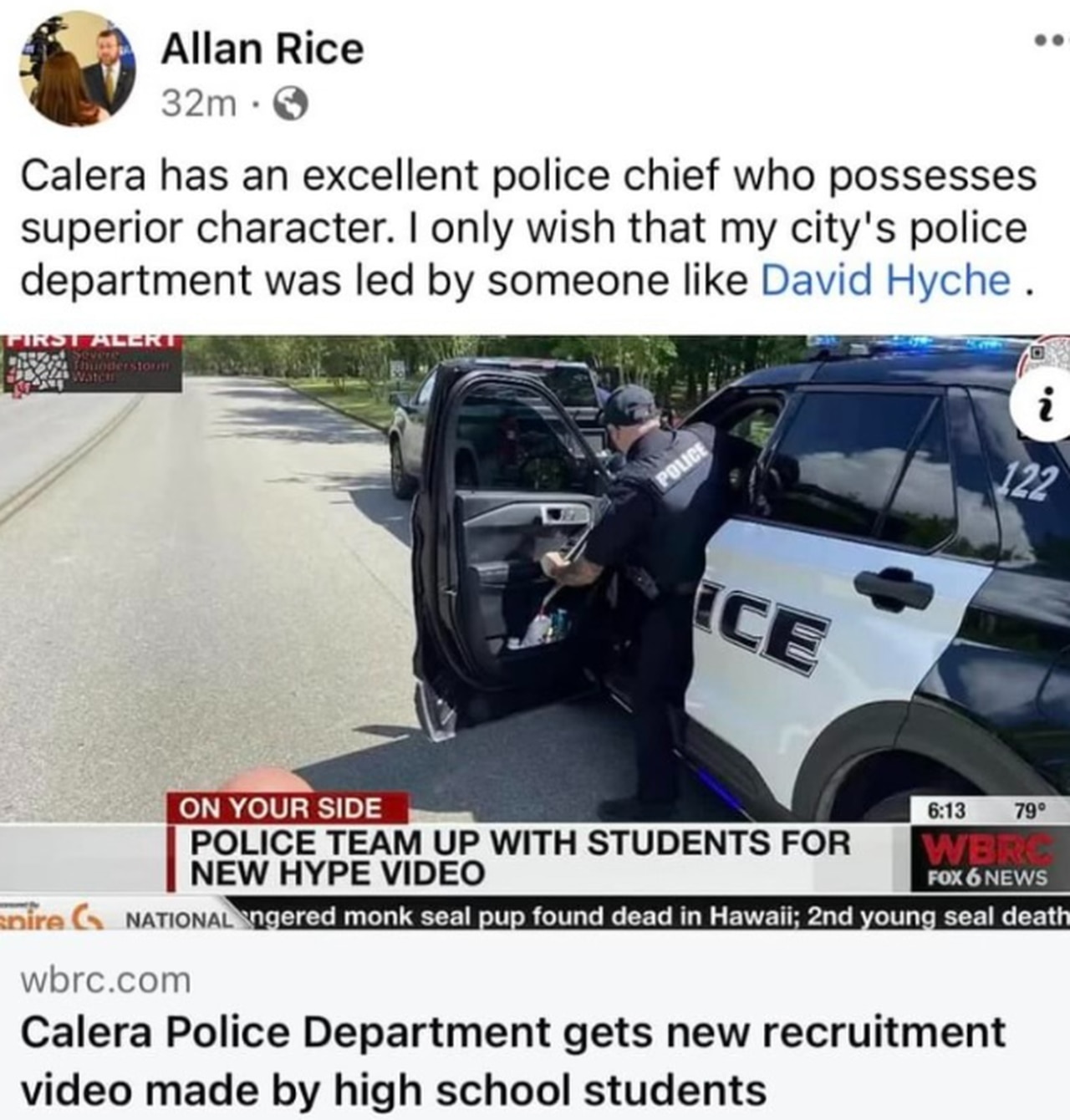 Hoover City Administrator Allan Riceâs job status questioned after social media post