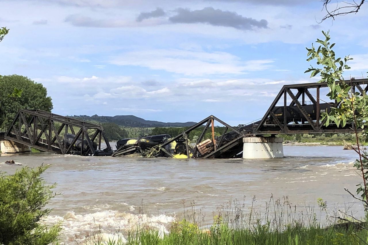 Montana bridge collapse: Freight train falls into Yellowstone River