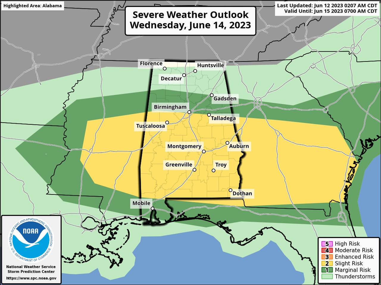 Wednesday severe weather outlook