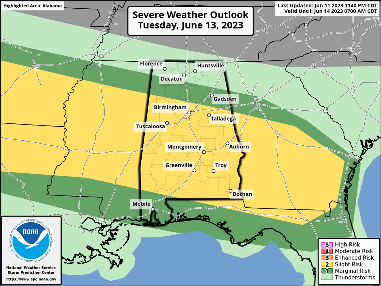 Tuesday severe weather outlook