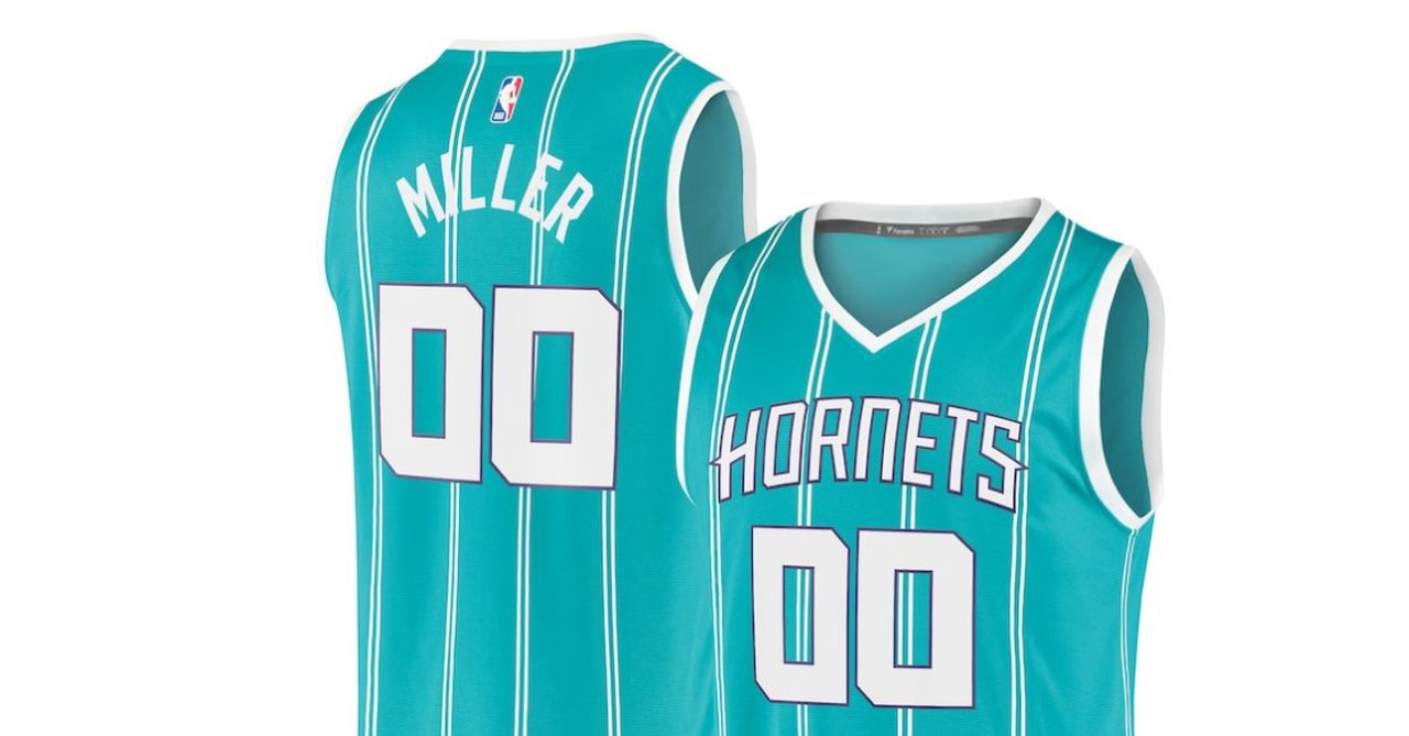 NBA Draft: Get Brandon Miller Charlotte Hornets jersey