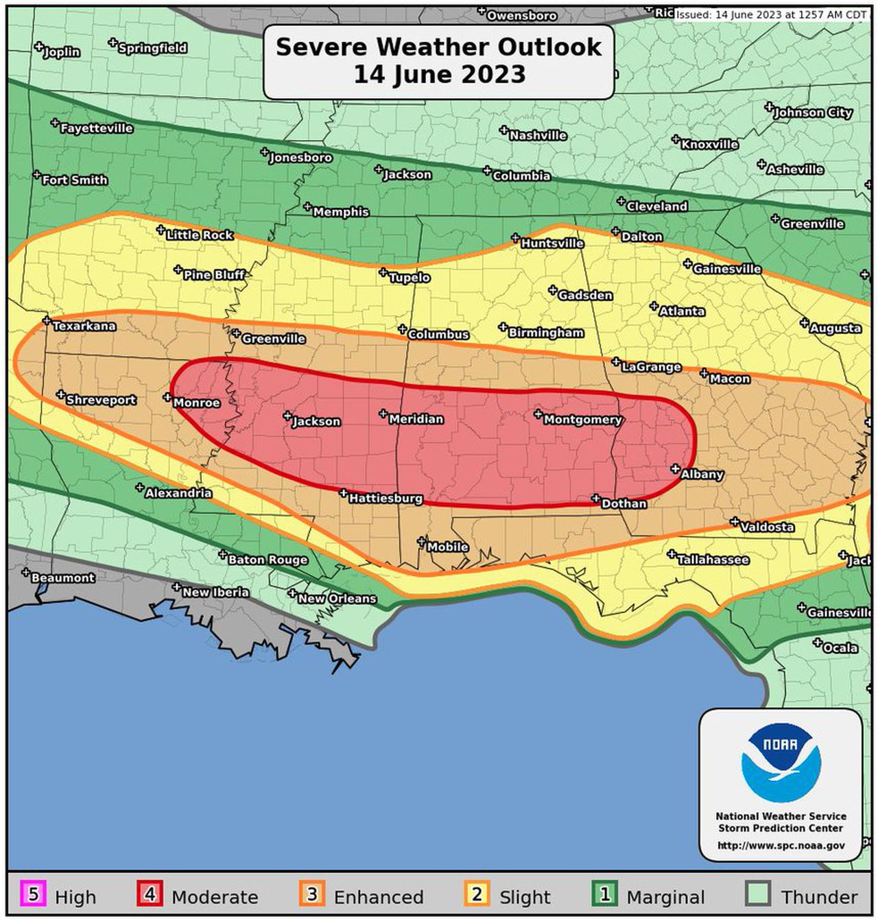 Severe weather possible across Alabama: Hereâs what it looks like where you live