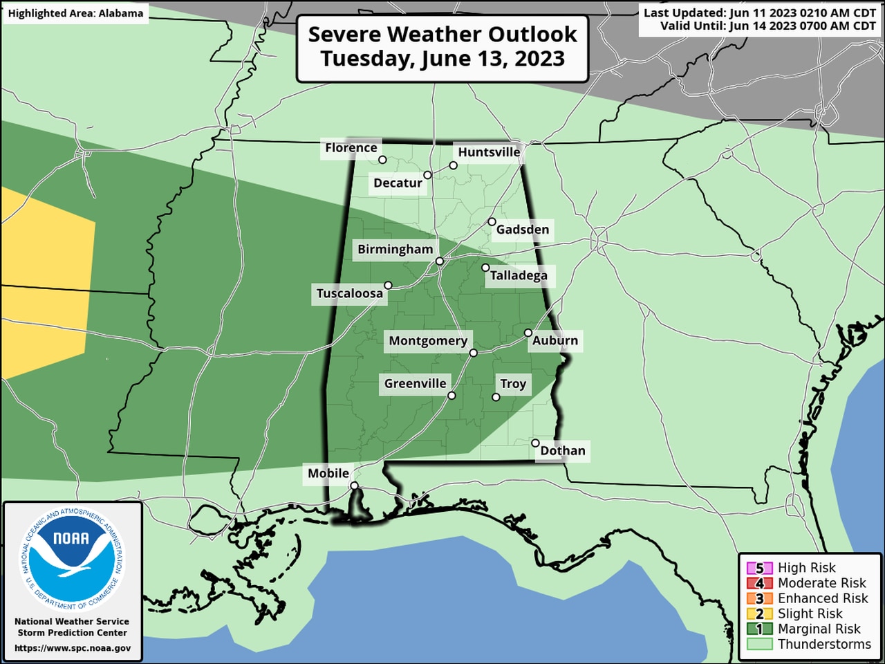 Tuesday severe weather outlook