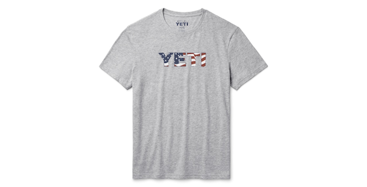 Waving flag short sleeve T-shirt