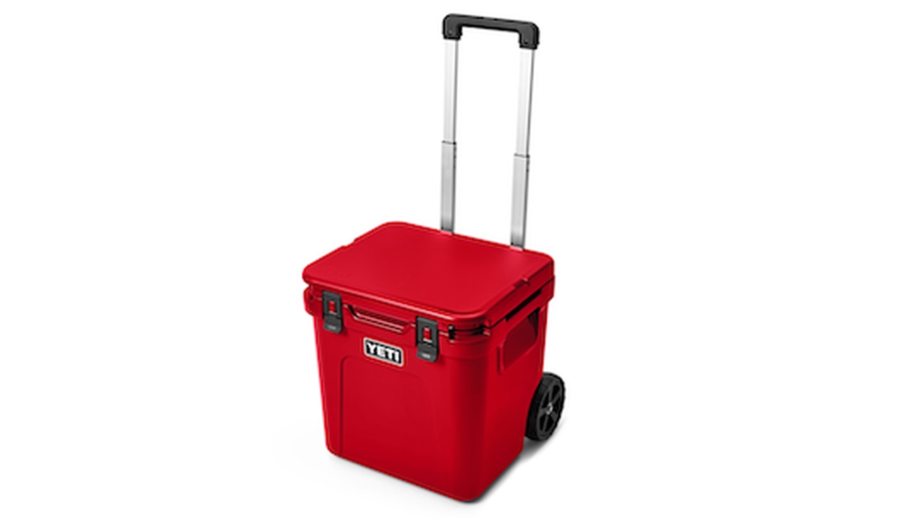 Roadie® 48 wheeled cooler in Rescue Red