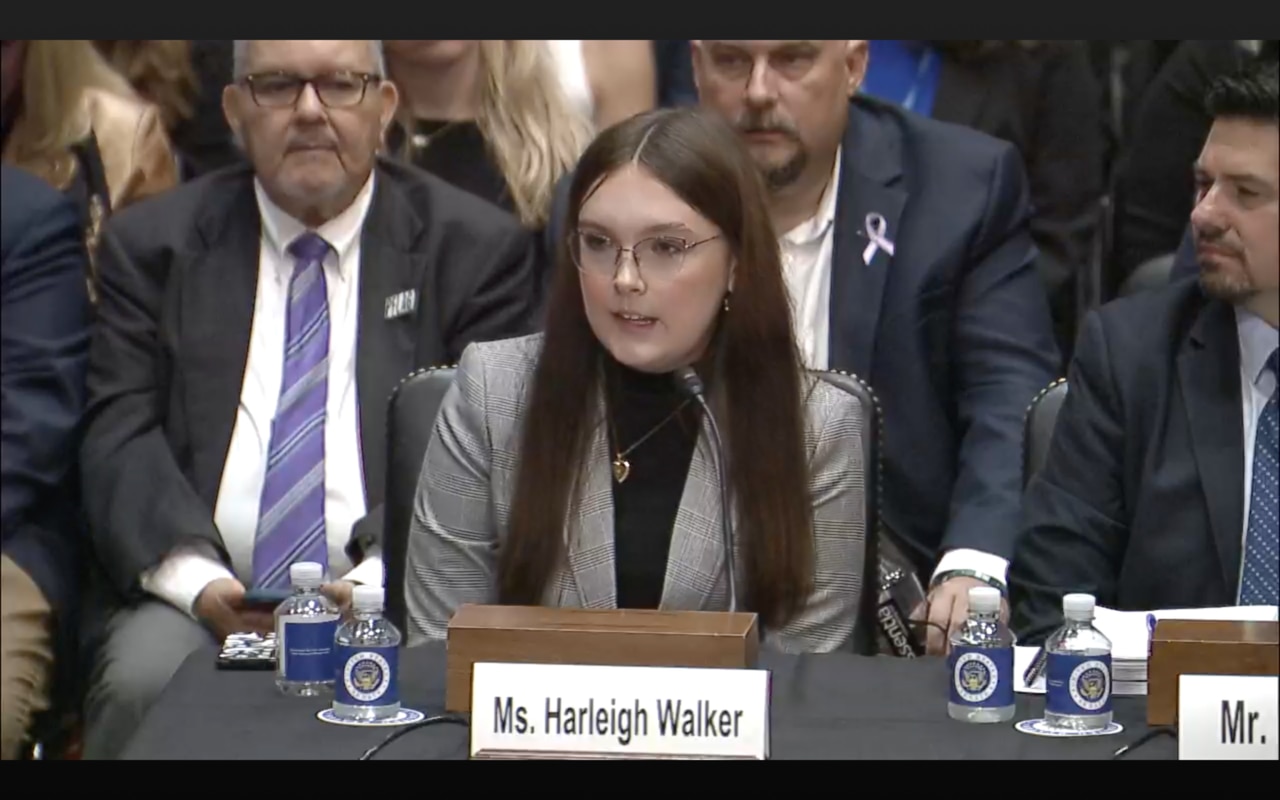 Trans Alabama teen Harleigh Walker testifies before Senate panel: âLobbying for my right to existâ
