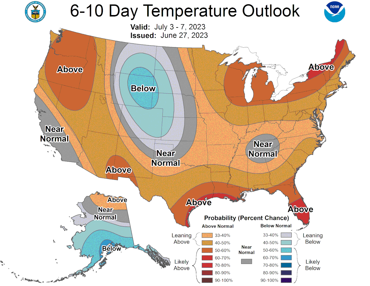 Temperature outlook