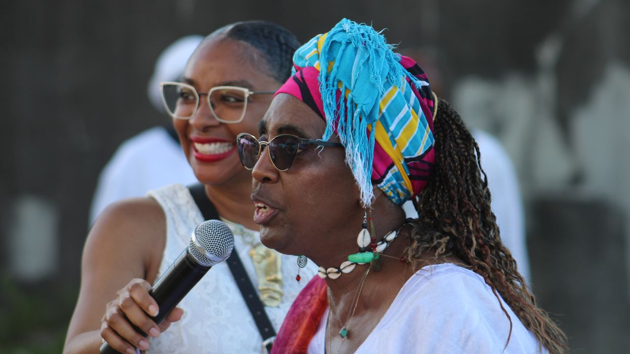 The Clotilda Descendants Association held its third celebration of "The Landing" under the Africatown Bridge on July 8, 2023.