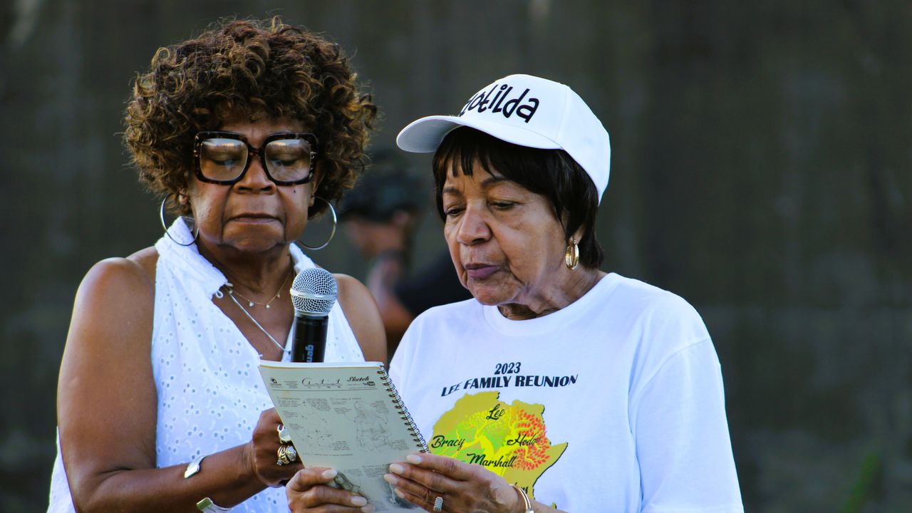 The Clotilda Descendants Association held its third celebration of "The Landing" under the Africatown Bridge on July 8, 2023.