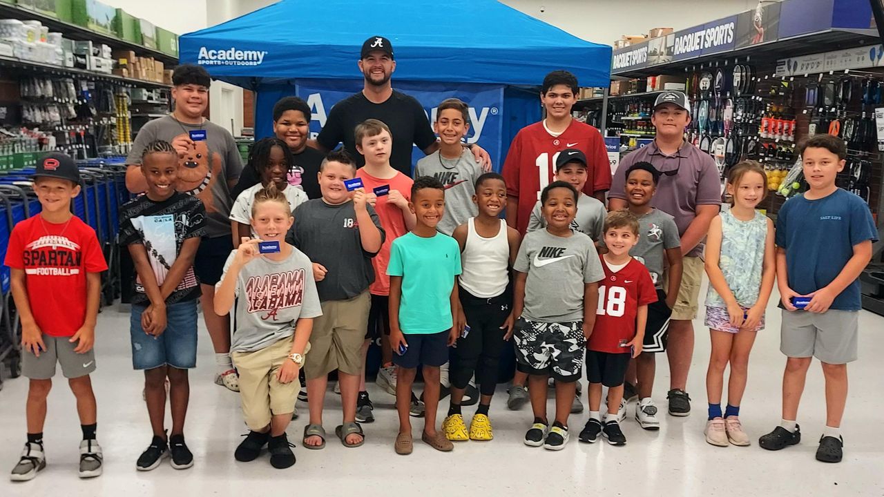 AJ McCarron, youngsters warm up for camp by shopping