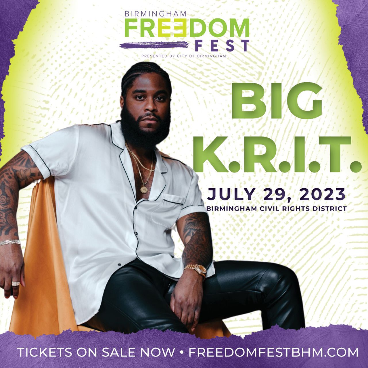 Big K.R.I.T to headline Birmingham Freedom Fest