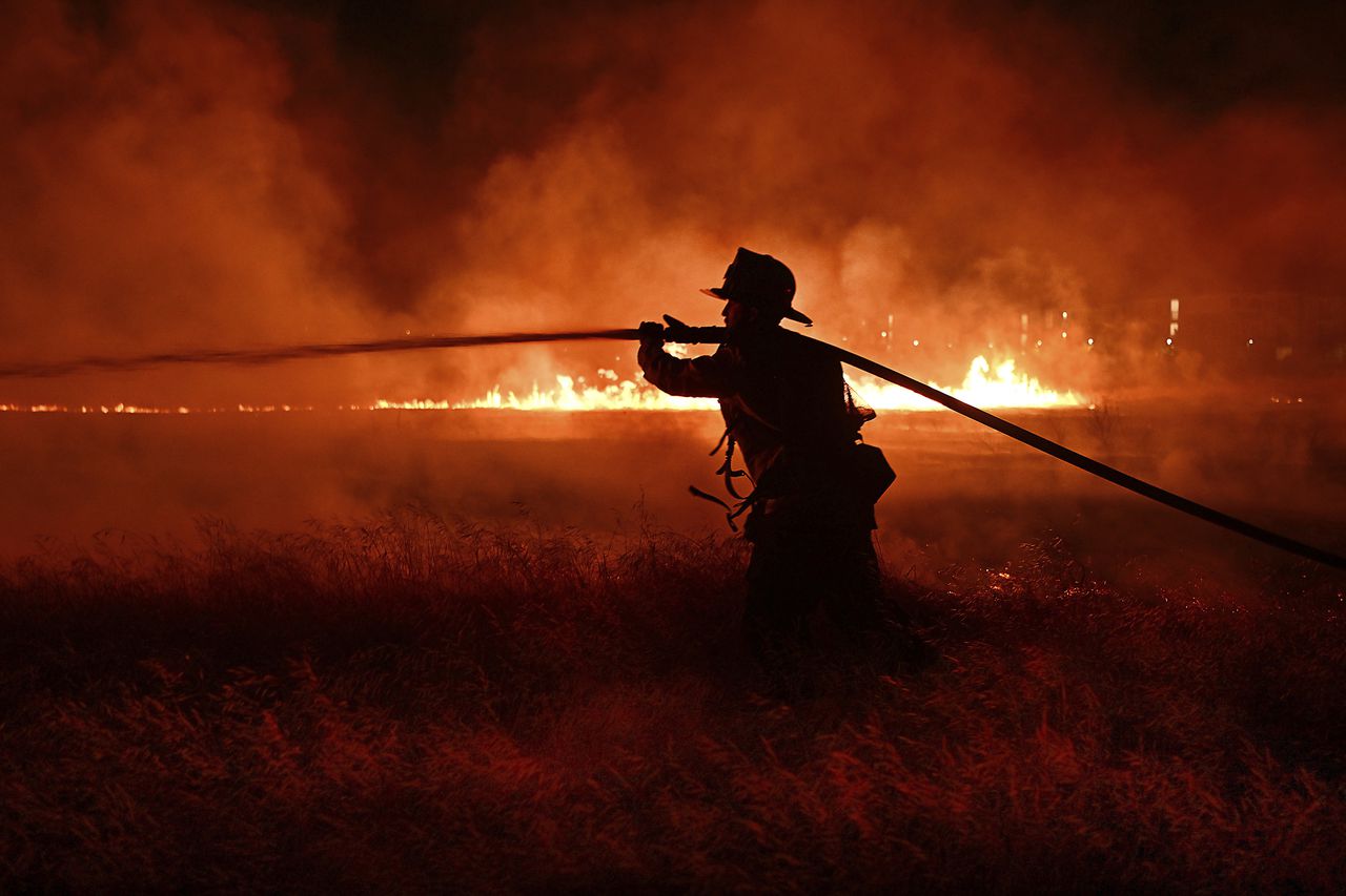 Biloxi fireworks show sparks wildfire on nearby Deer Island