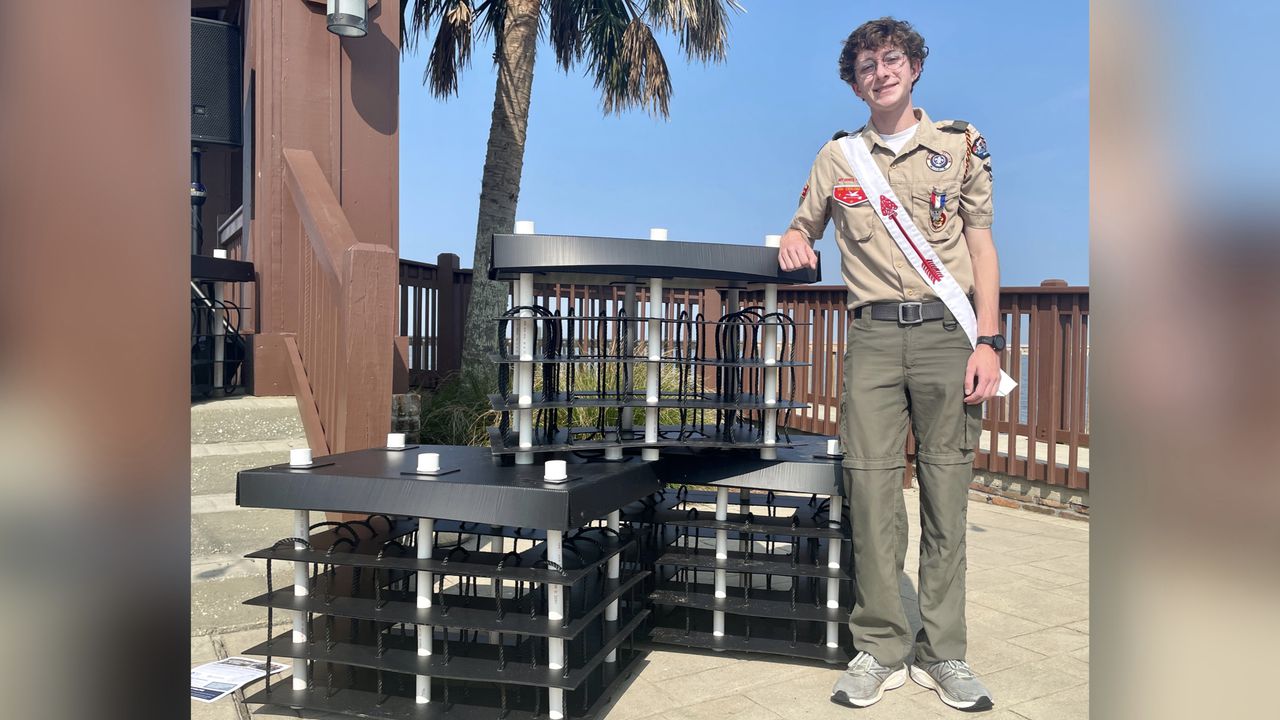 Boy Scout raises $52,000 for 175 artificial reefs in Mobile Bay