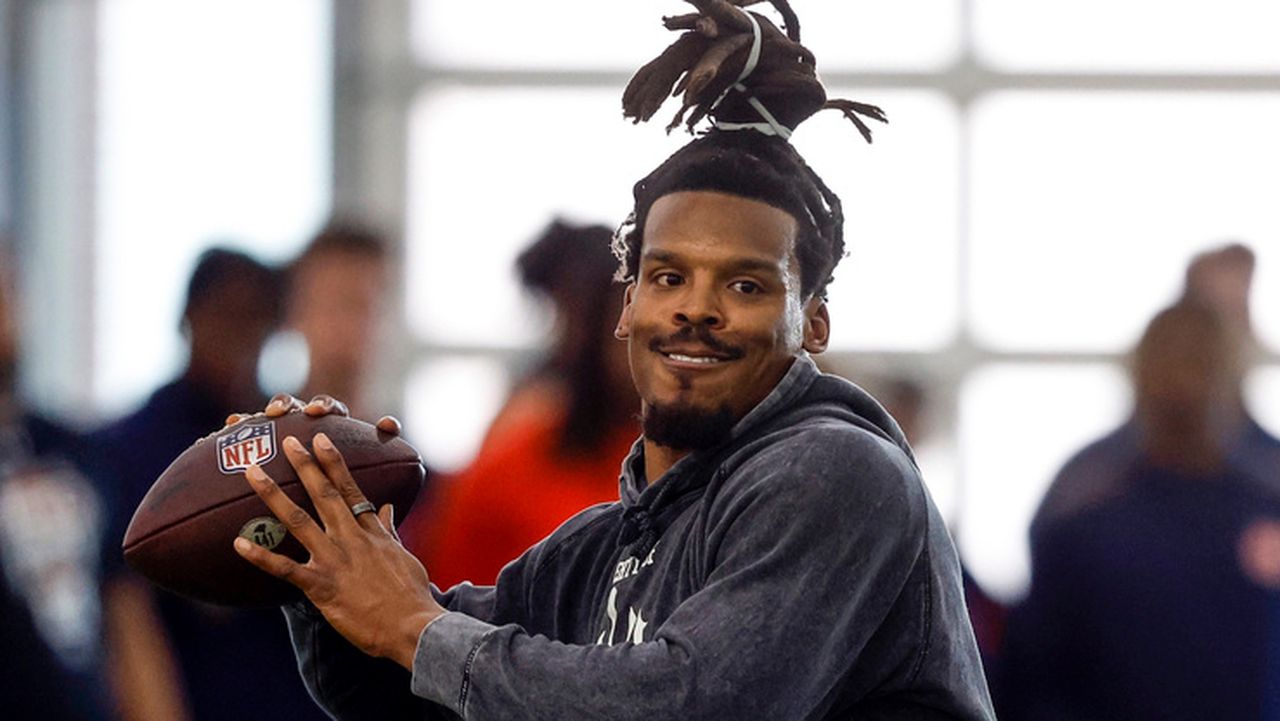Cam Newton explains viral video of him taunting New Orleans heckler with crude gesture