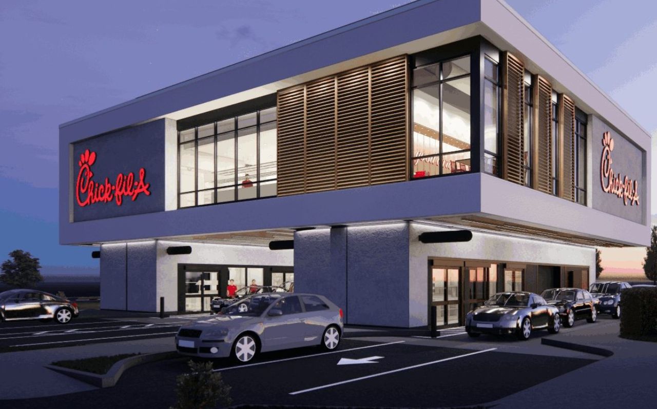 Chick-fil-A opening 2 story drive-through with food delivered via chutes, new walk-up locations