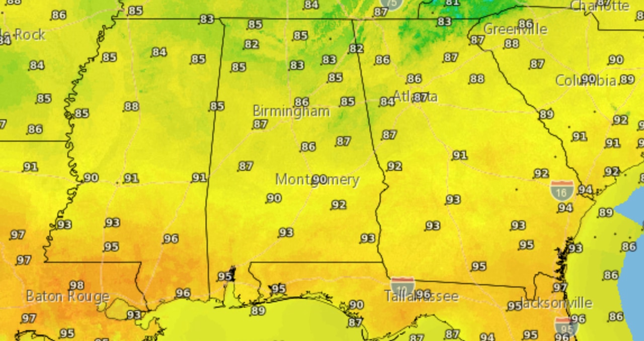 Excessive heat warning for Alabama: How hot will it be?