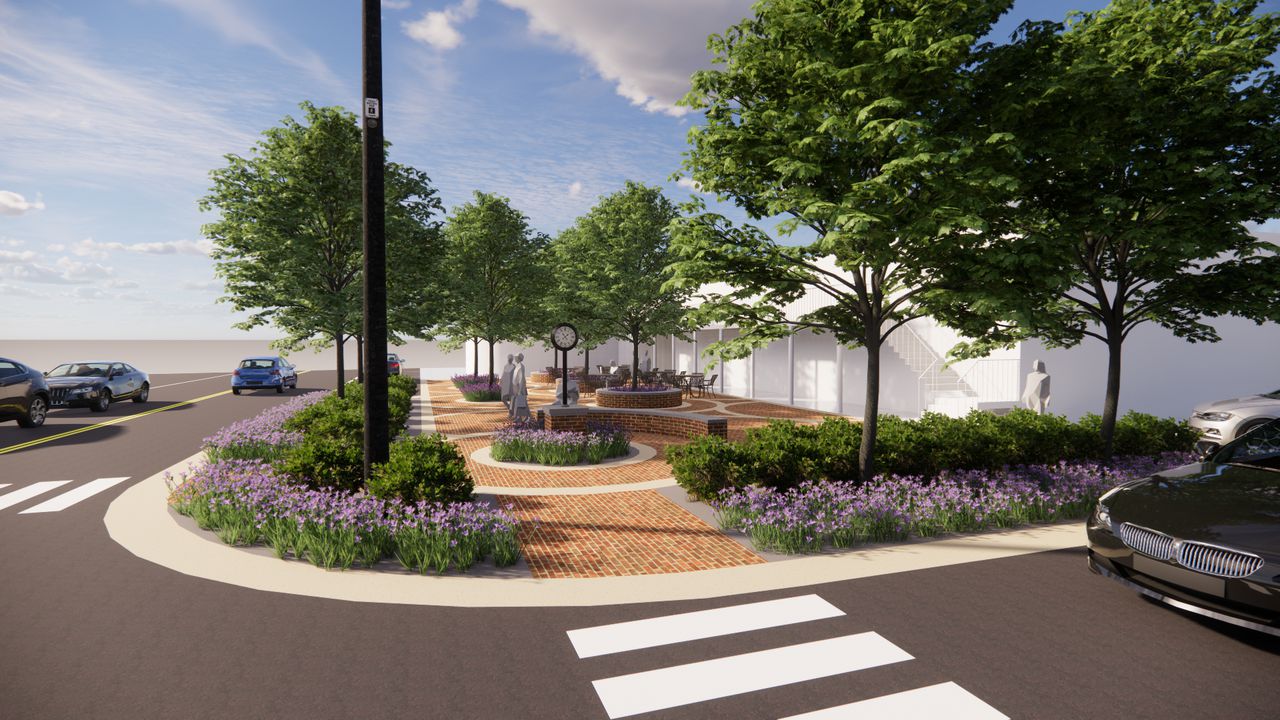 Fairhope begins development of plaza on downtownâs âiconic clock cornerâ