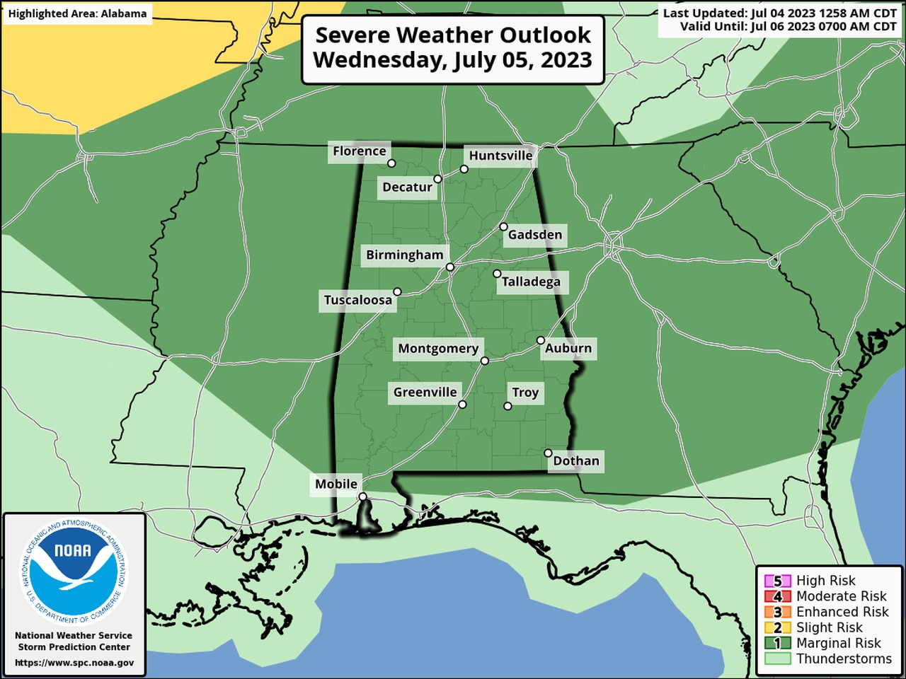 July 4 weather: Isolated severe storms possible today