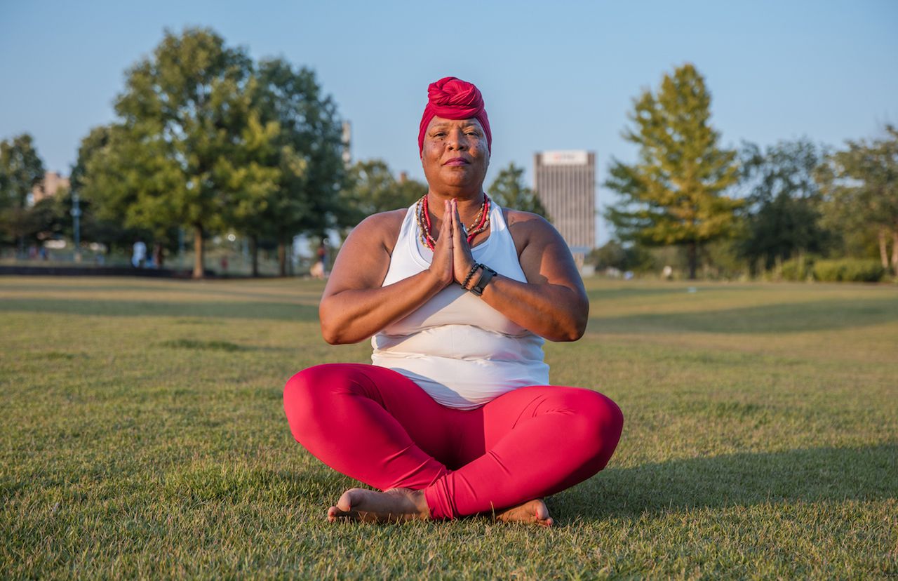 Kim Richardson using yoga to promote peace in Birmingham