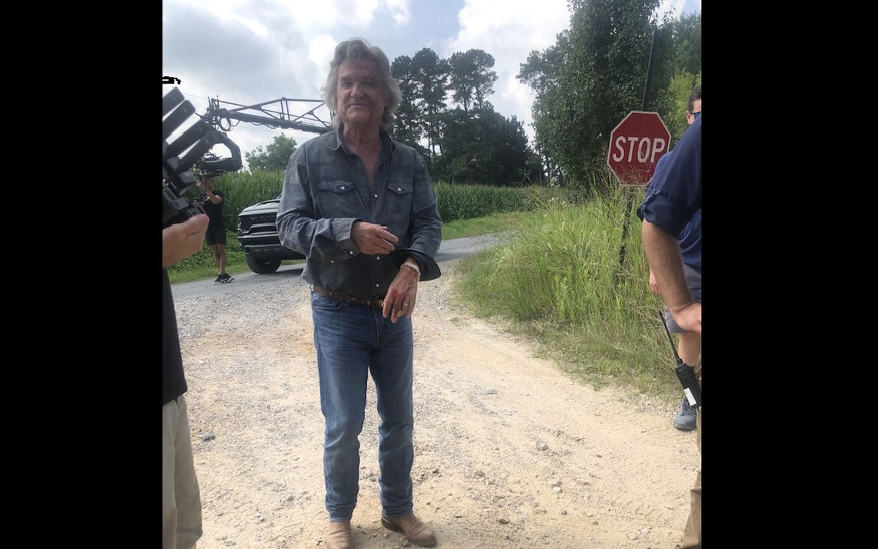 Kurt Russell tears up Alabama dirt road as McConaughey movie films