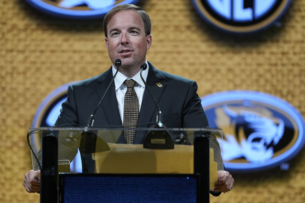 Missouriâs Eli Drinkwitz admits 12-minute filibuster at SEC media days was to prevent viral moment