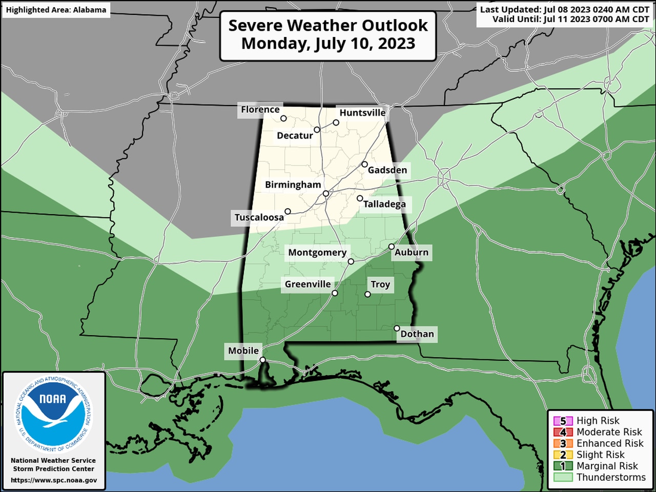 Monday severe outlook