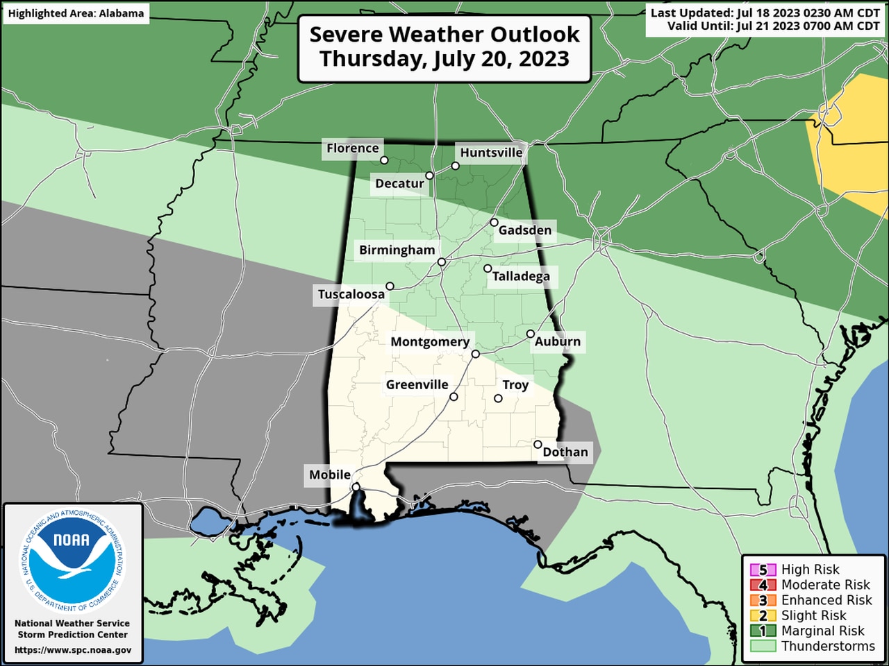 Thursday severe outlook