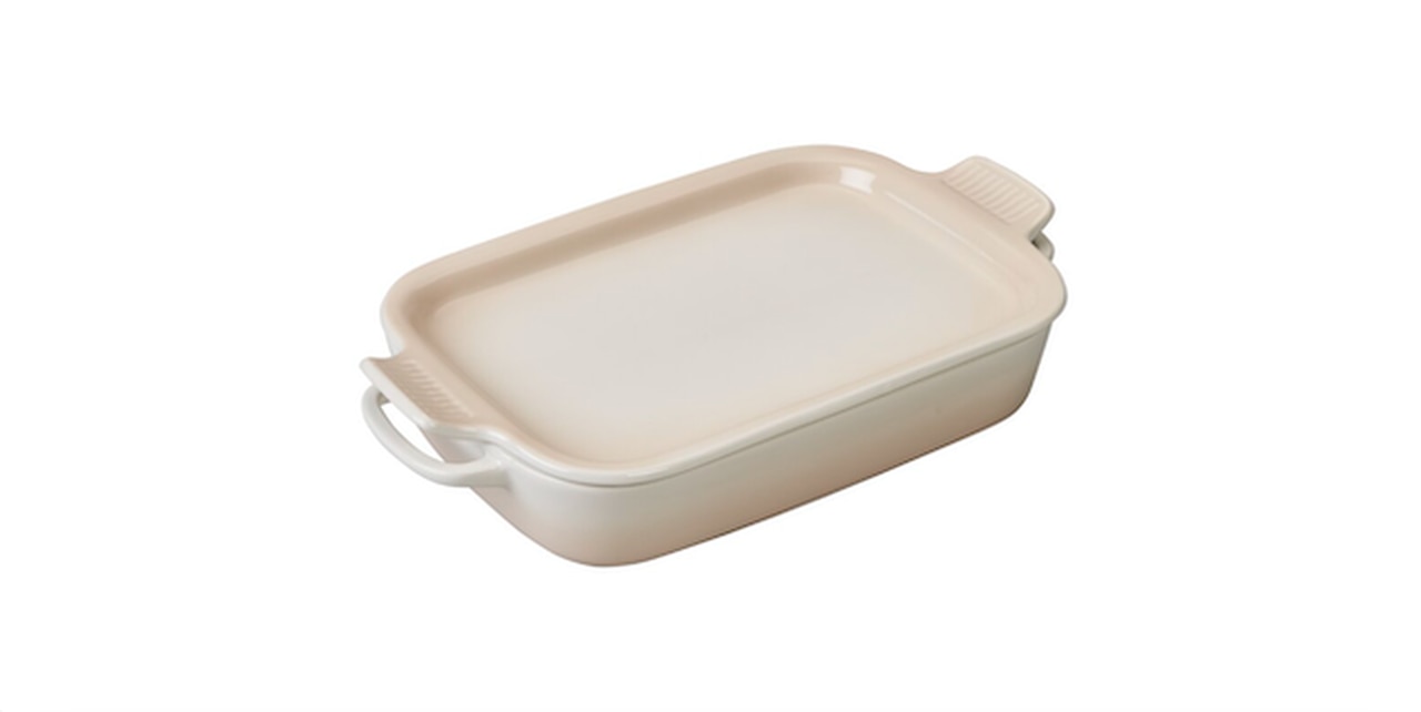 Le Creuset Stoneware 2.75 Qt Rectangular Dish with Platter Lid