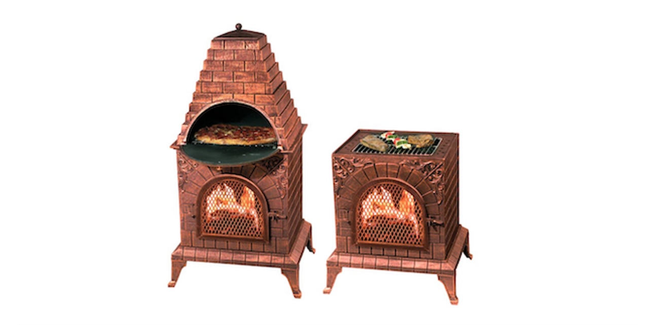 World Menagerie Scipio Cast Iron Freestanding Wood Burning Pizza Oven