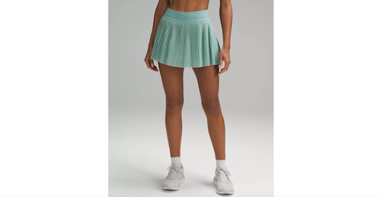 Mesh Pleats Mid-Rise Mini Tennis Skirt