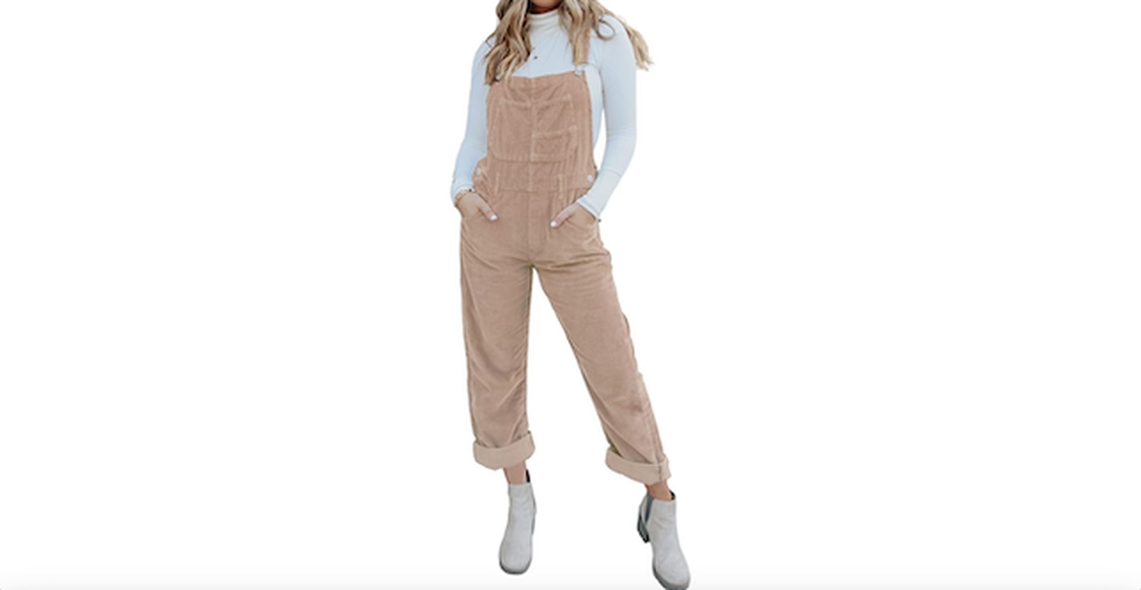 Onedreamer Womens Corduroy Overalls