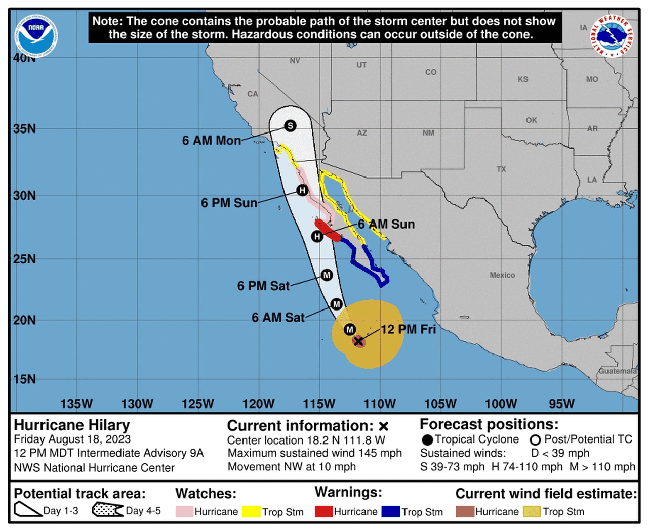 California under first tropical storm watch on record