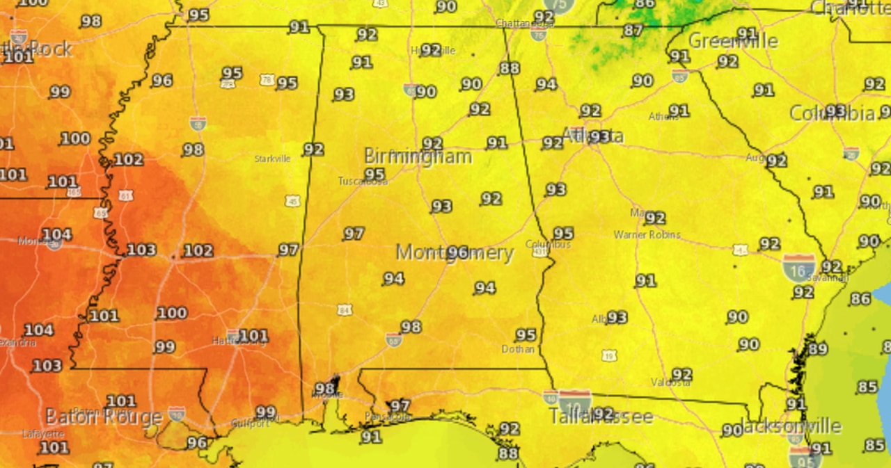 Heat advisories continue for Alabama on Saturday