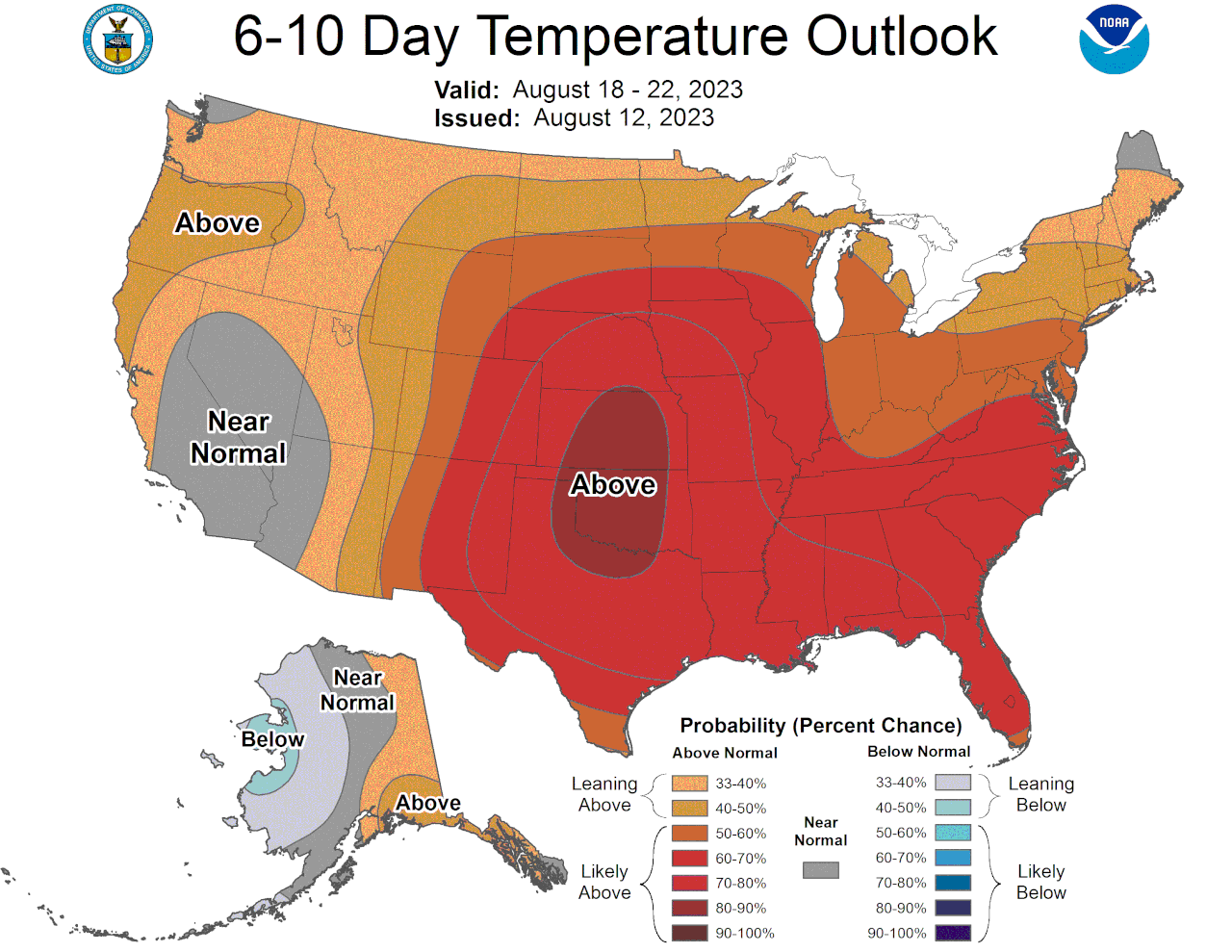 6-10 day temperature outlook