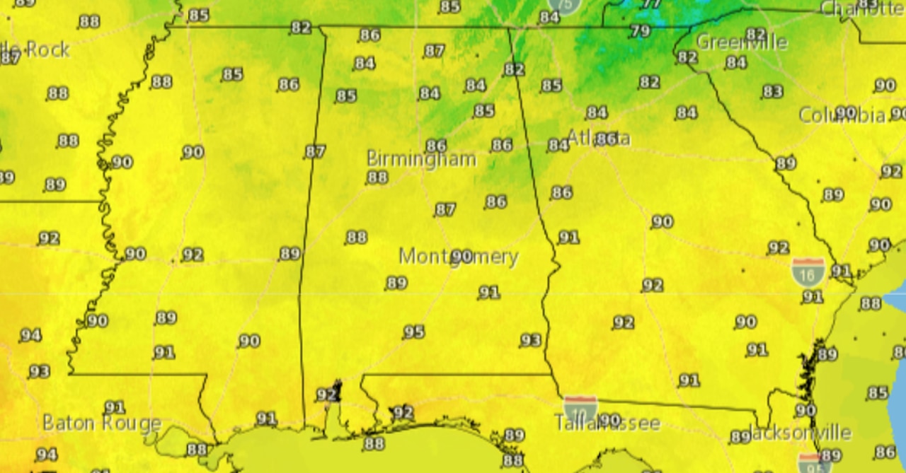 Tuesday highs